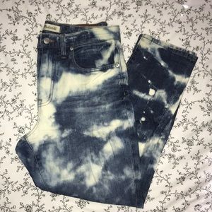 Madewell HR Slim Boyjean DIY Bleach Dyed